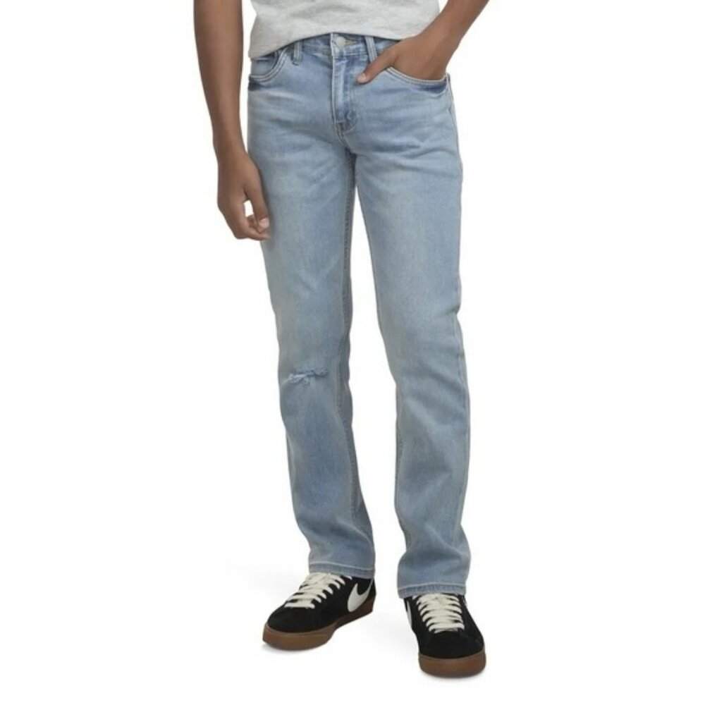 Levi’s Boys 511 Slim Flex Adjust. Waist Stretch Straight Jeans (Size: 16) EUC